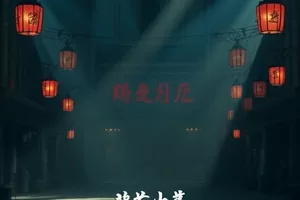 长夜深谈剧集封面，女主在夜色阳台上打电话
